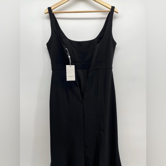 NEW AMANDA UPRICHARD Campania Fit and Flare‎ Midi Dress in Black Size Small - Picture 11 of 15